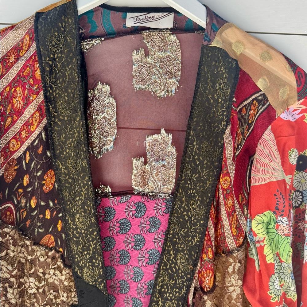 Kimono Made In India Private Label Artsilk Multic… - image 8